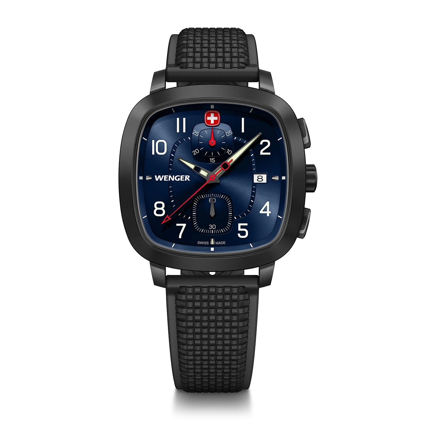 Chrono men's watch black-blue Ø 39.5 mm A classic, sporty chronograph with a modern twist