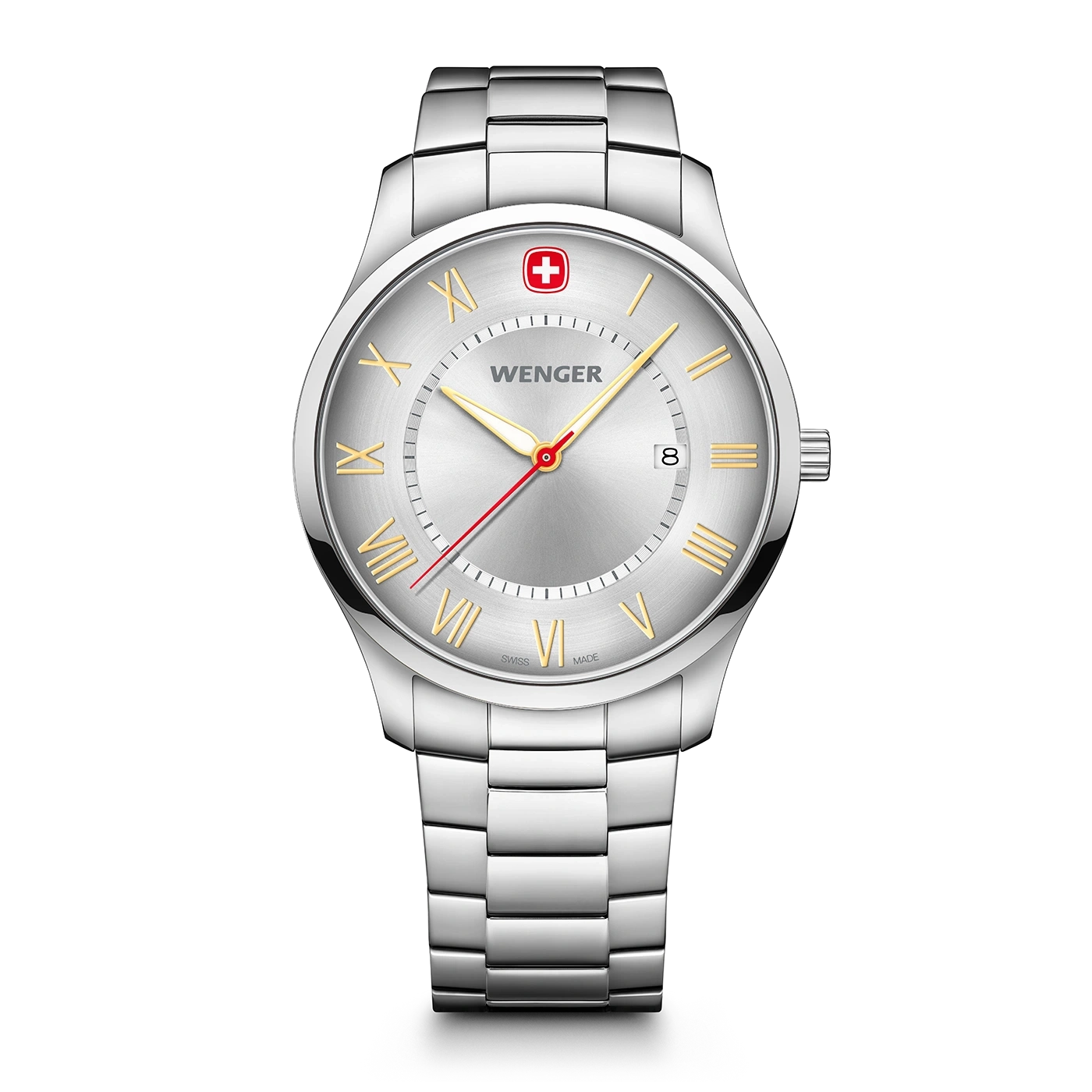 Men's watch silver Ø 42 mm Slim, minimalist watch in a classic design
