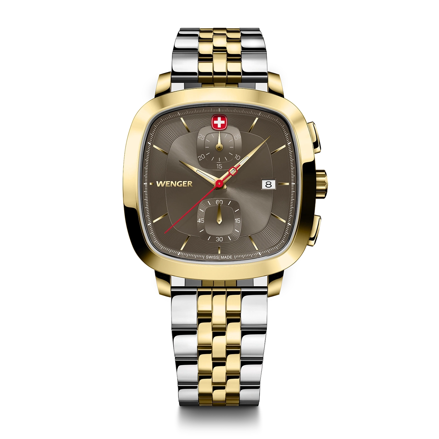Chrono men's watch two-coloured-brown Ø 39.5 mm A timeless, classic chronograph with a modern twist